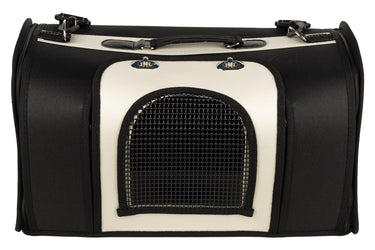 Cofan – Bolsa Transportín para Mascotas | Diseño Transpirable y Acolchado | 43 x 25 x 29 cm | Color Negro y Plata